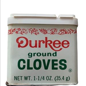 Vintage Durkee ground Cloves Tin.